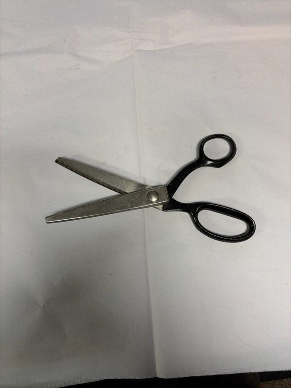 Vintage Wiss Pinking Shears, 9 Inch, 1940s tailors scissors. Model CB9 brazil